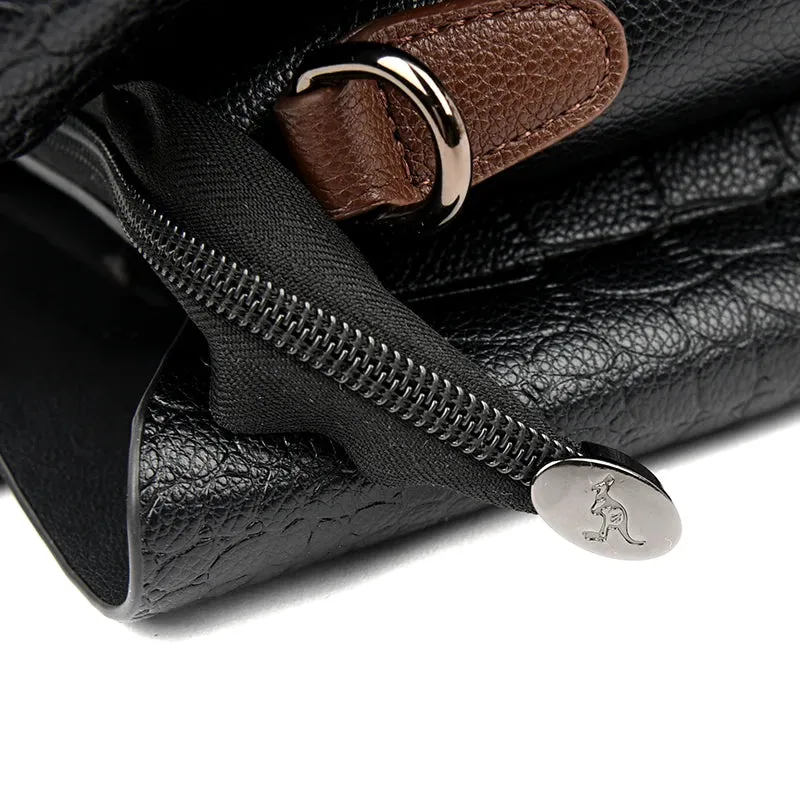3 Layers pu leather animal texture handbag