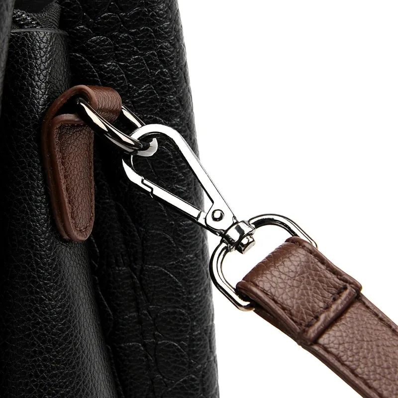 3 Layers pu leather animal texture handbag