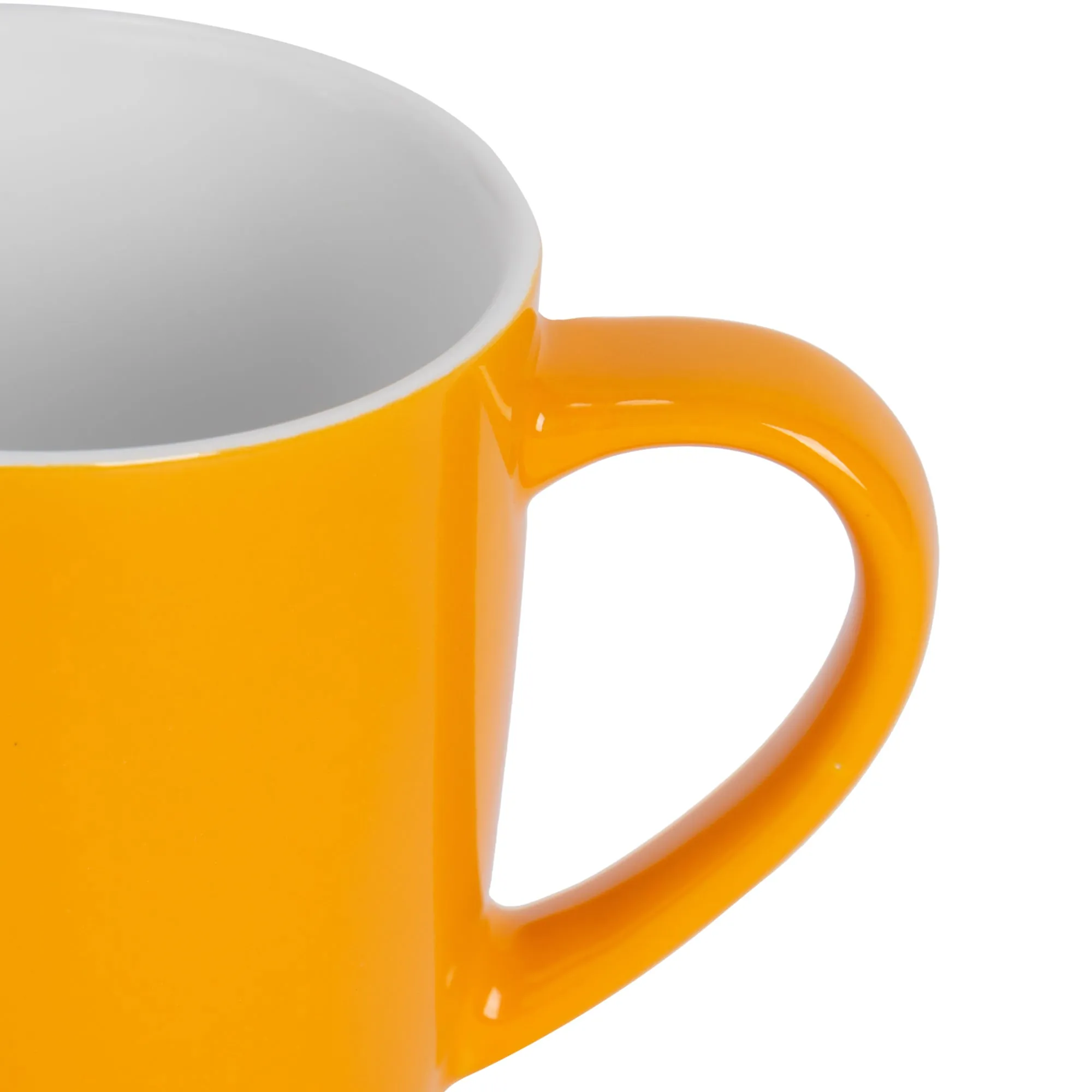 350ml Coloured Coffee Mugs - Pack of Six - By Argon Tableware