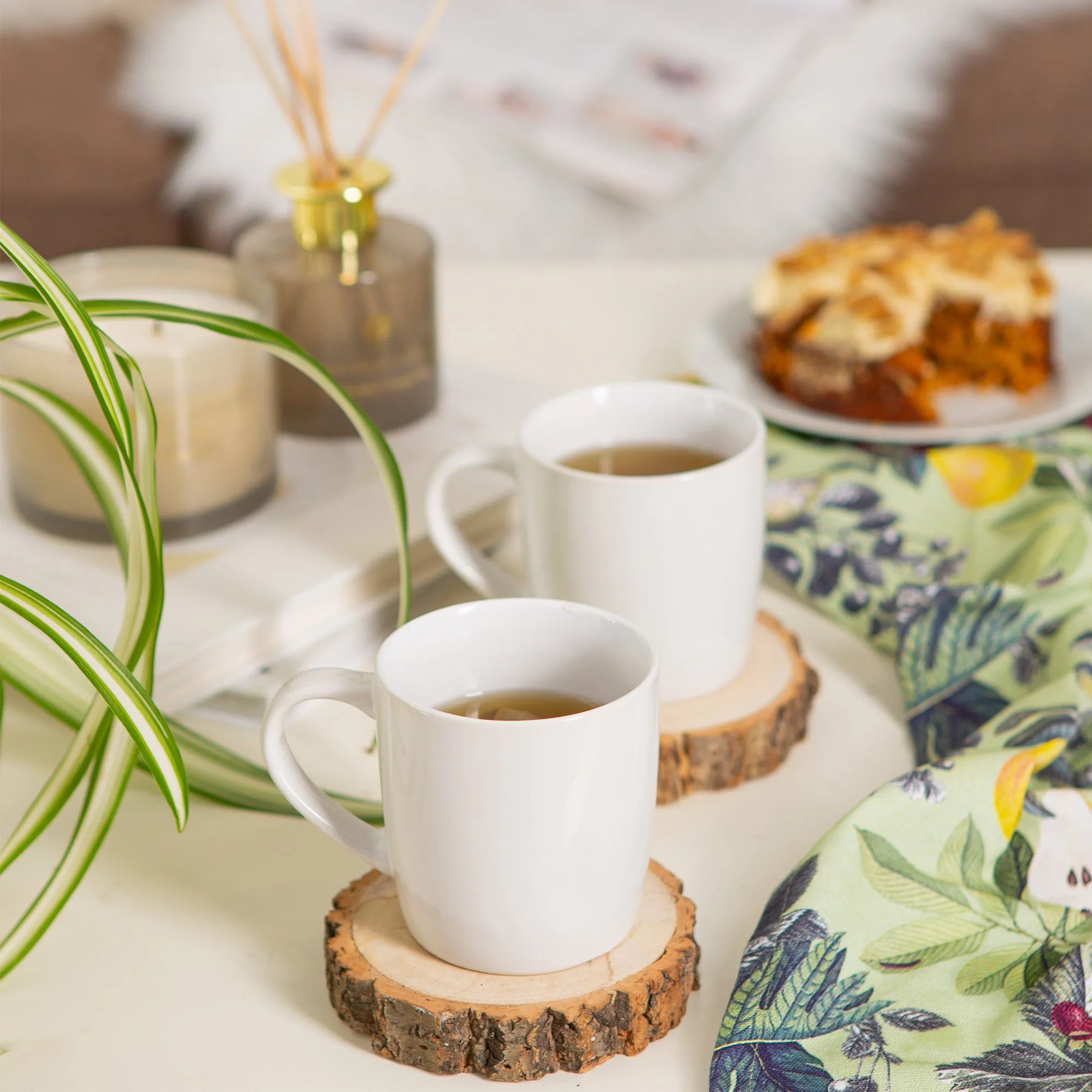 350ml Coloured Coffee Mugs - Pack of Six - By Argon Tableware