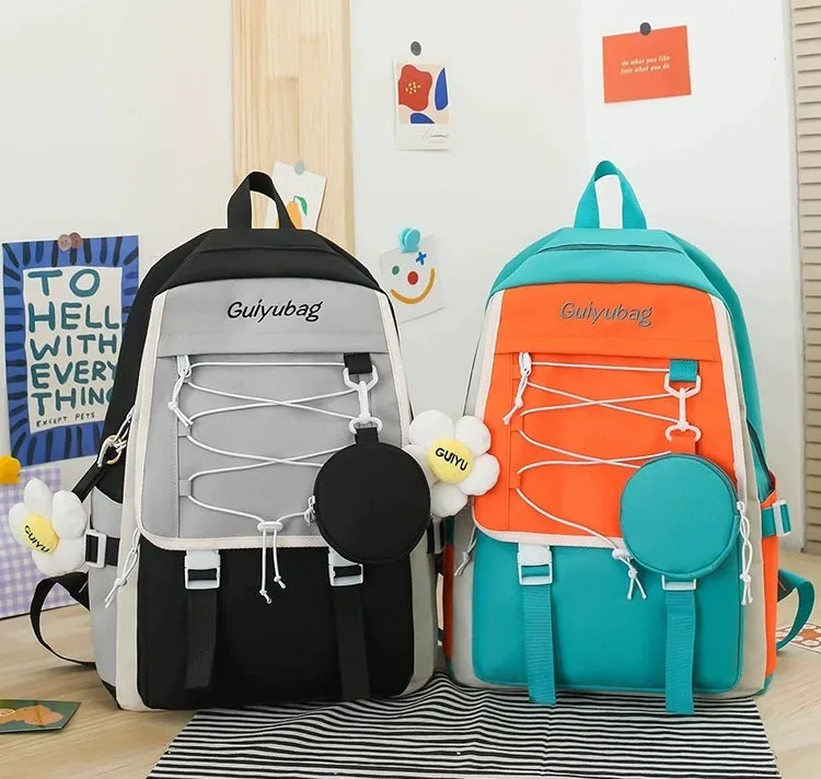 4 Pcs Set Backpack for Girls MJ16