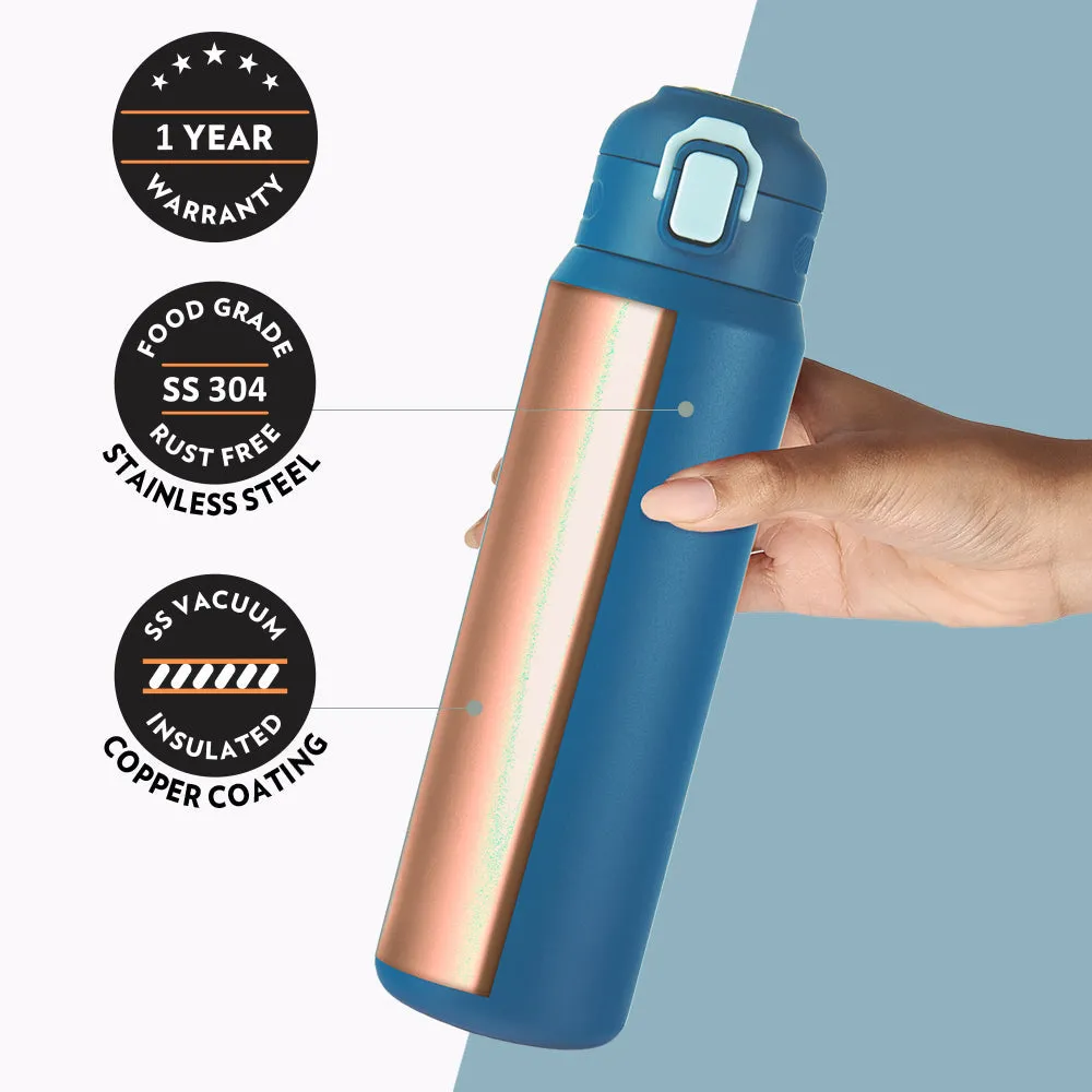 Aquasport Insulated Bottle, 800 ml, Blue - Personalise