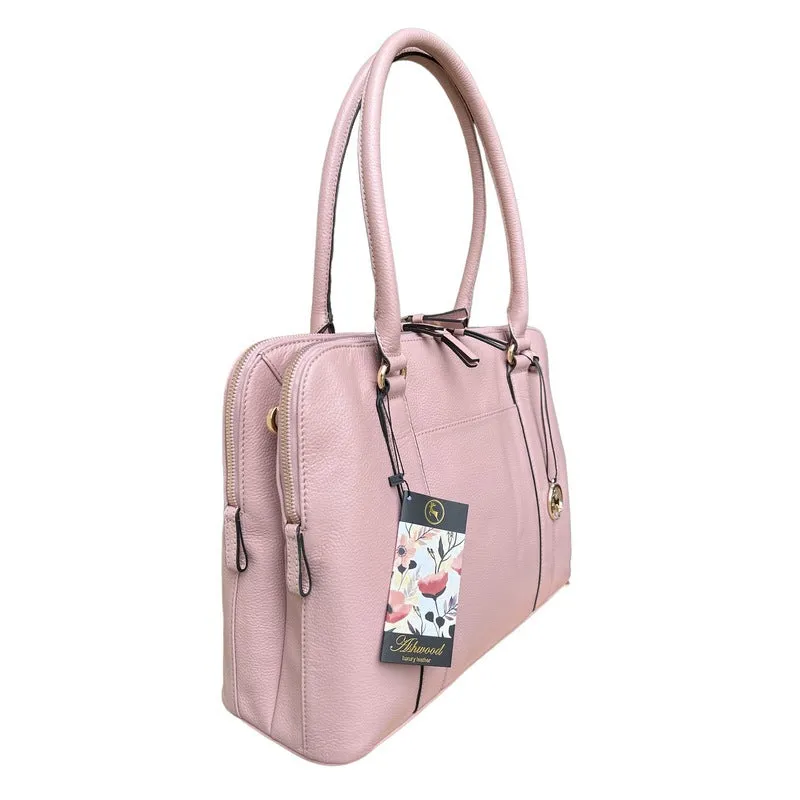 Ashwood Leather Ladies Double Tote Bag Woodrose