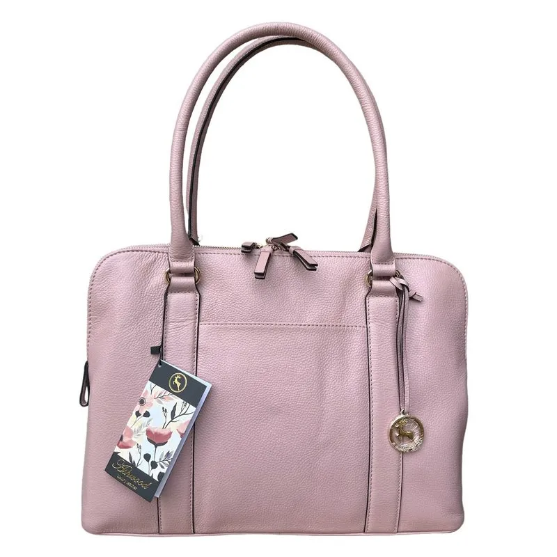 Ashwood Leather Ladies Double Tote Bag Woodrose