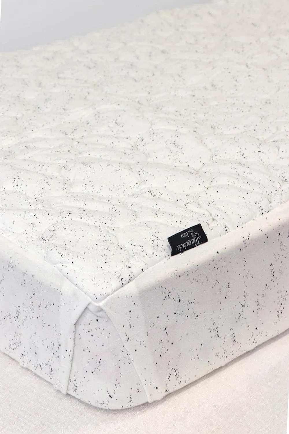 Baby Cot Sheet - Speckled Egg Jersey Expect-A-Spill Sheets