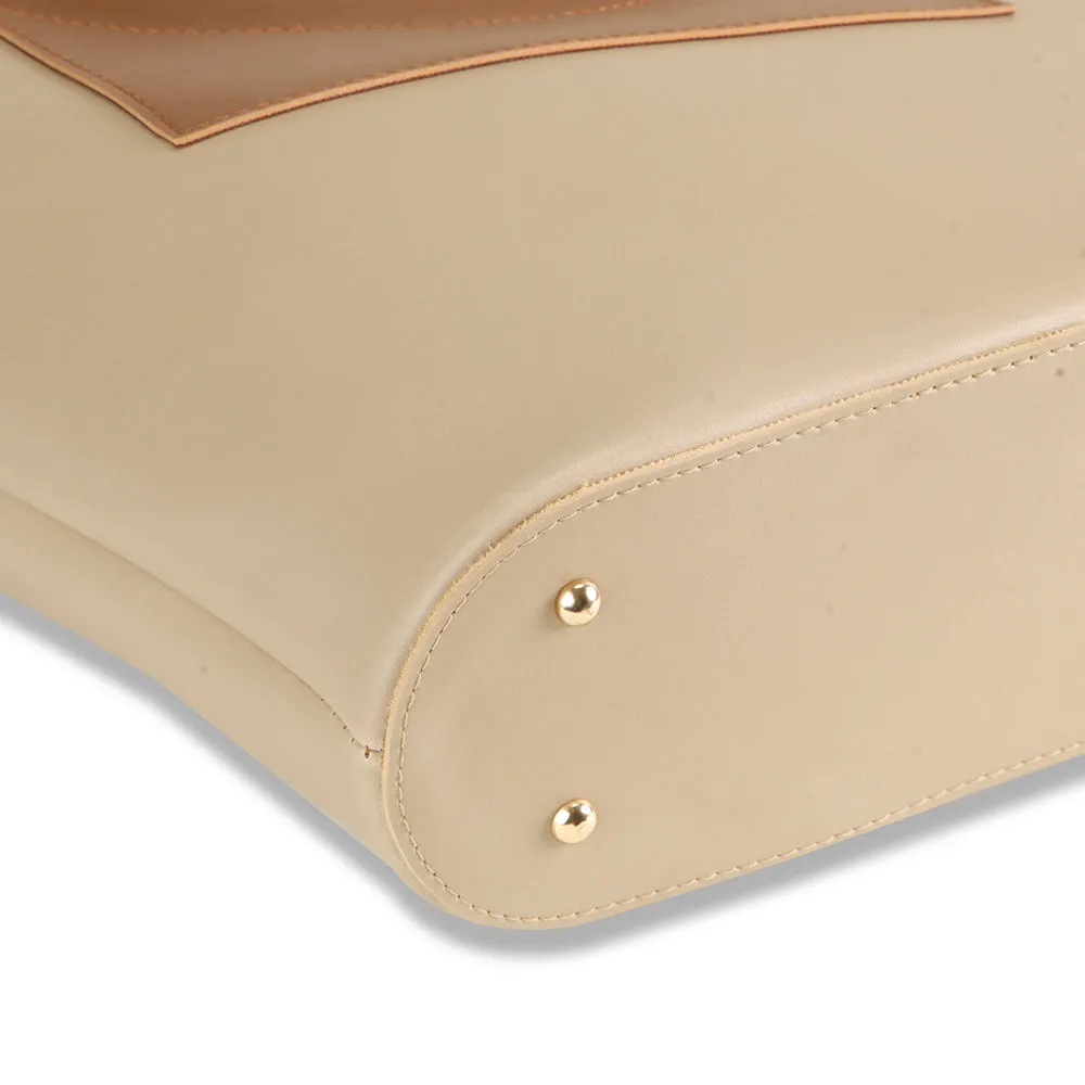 BagSaga Beige Victoria HandBag