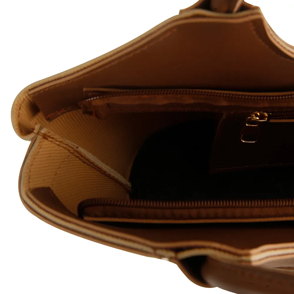 BagSaga Beige Victoria HandBag