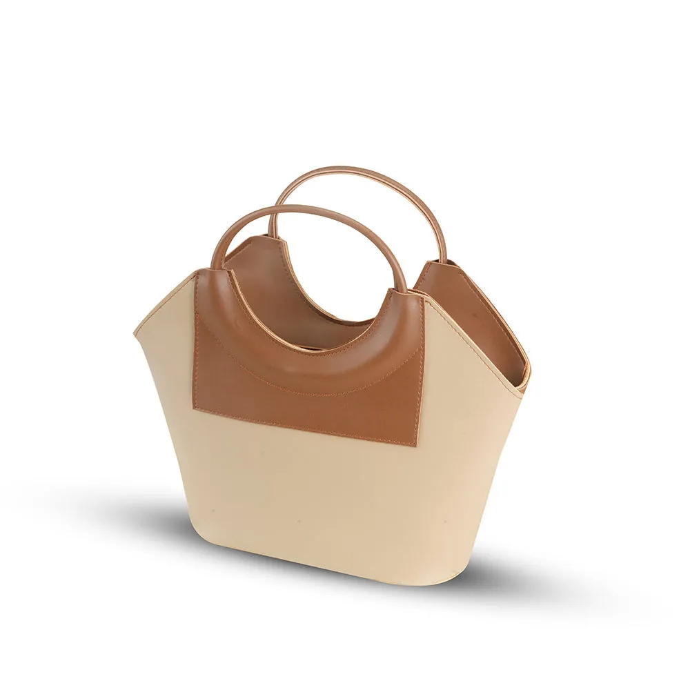 BagSaga Beige Victoria HandBag