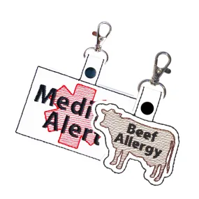 Beef Allergy & Large Medical Alert Bundle