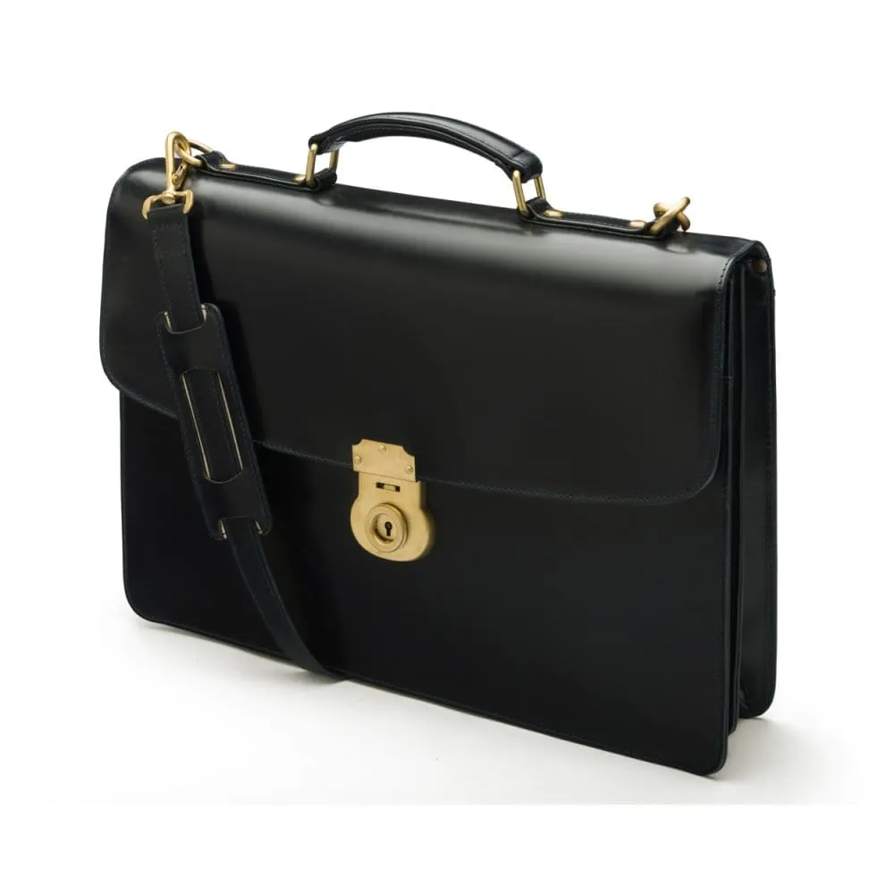 Bridle Hide Harvard - Black