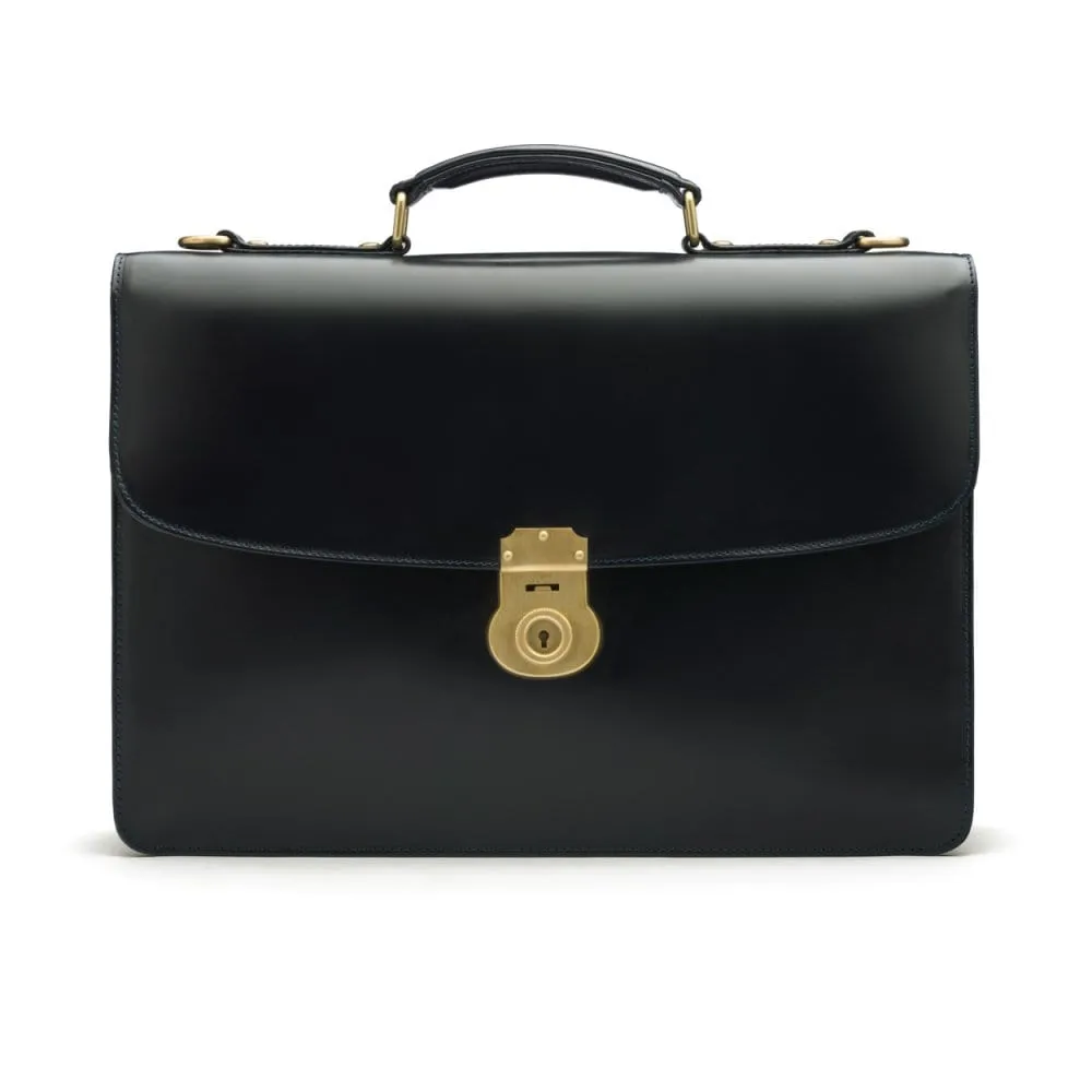 Bridle Hide Harvard - Black