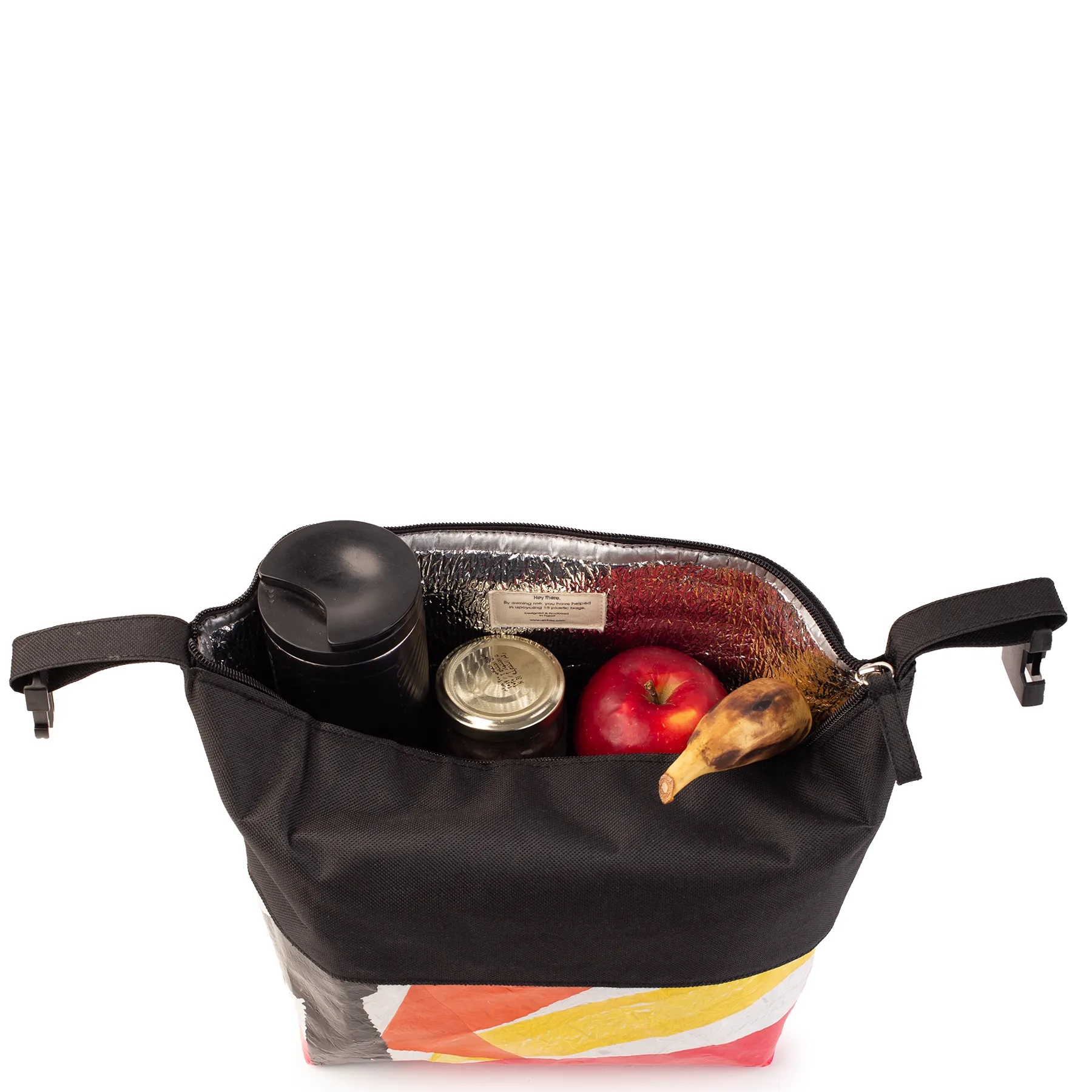 Buckle Lunch Bag - Black Monopoly
