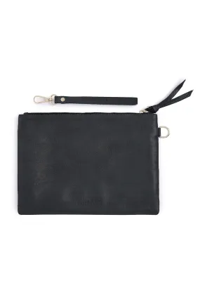Cassie Clutch Black Metallic