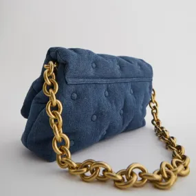 CHAIN REACTION DENIM HANDBAG