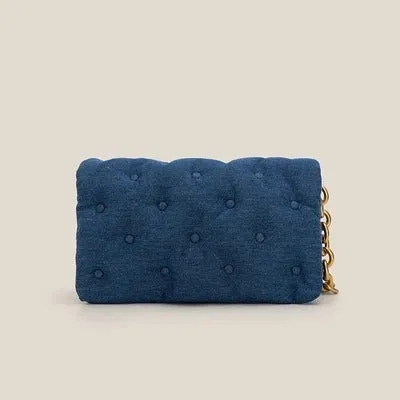 CHAIN REACTION DENIM HANDBAG