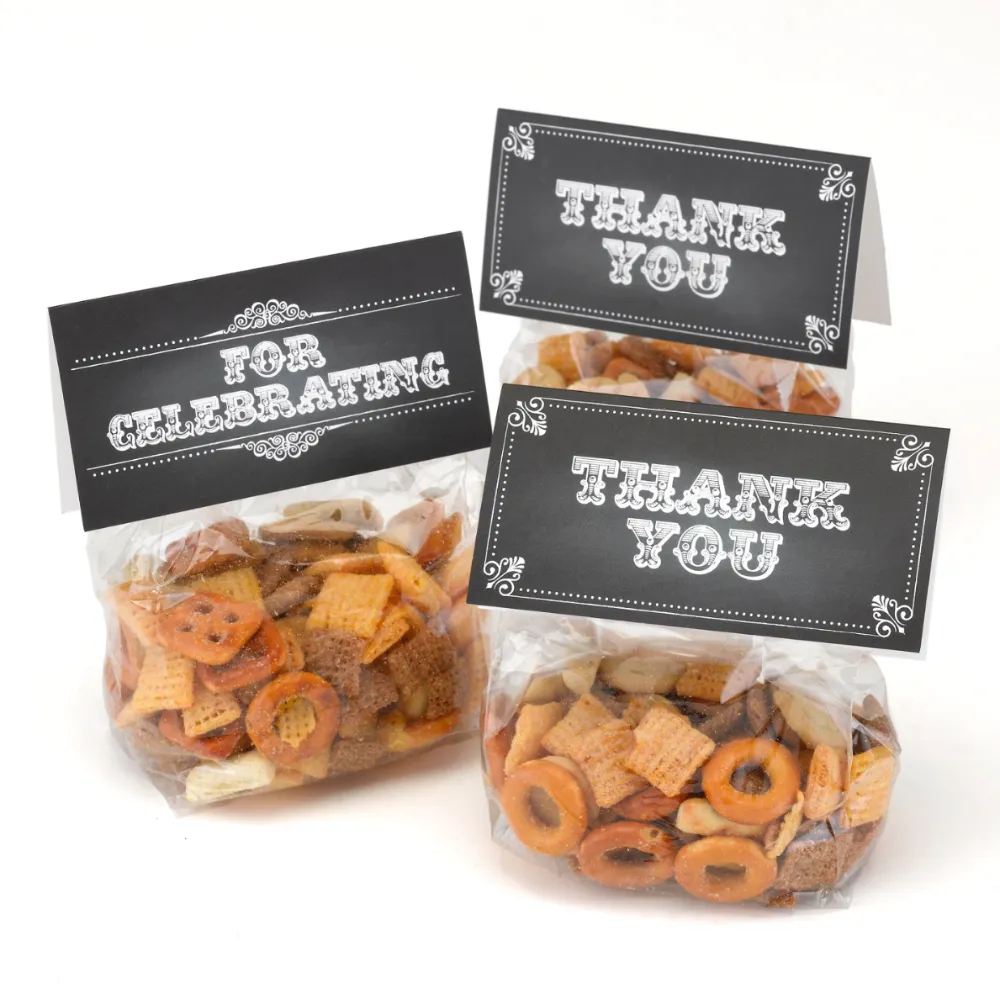 Chalkboard Style Treat Top with Cello Bag (Pack of 25)