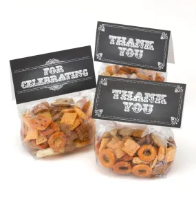 Chalkboard Style Treat Top with Cello Bag (Pack of 25)