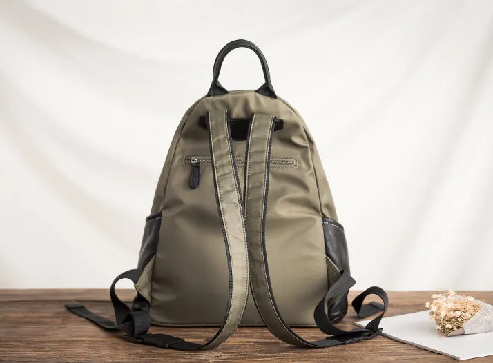 Chic Ladies Nylon Backpack Small Hiking Rucksack For Women