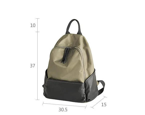 Chic Ladies Nylon Backpack Small Hiking Rucksack For Women