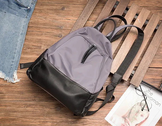 Chic Ladies Nylon Backpack Small Hiking Rucksack For Women