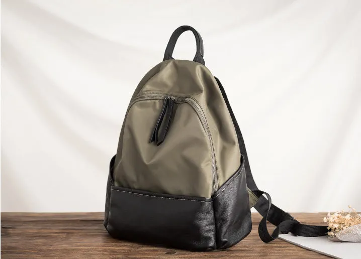 Chic Ladies Nylon Backpack Small Hiking Rucksack For Women