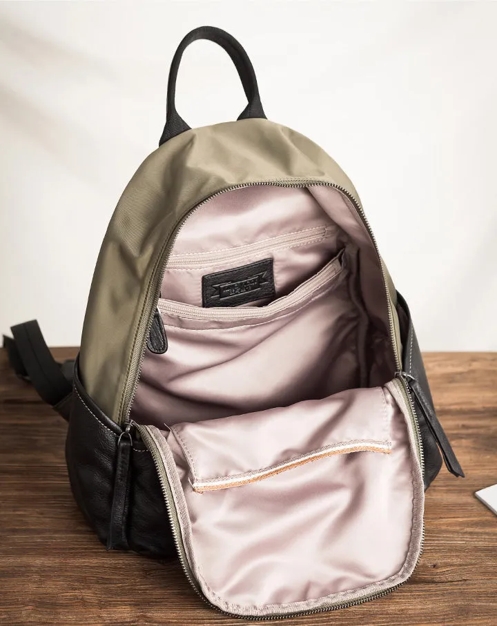 Chic Ladies Nylon Backpack Small Hiking Rucksack For Women