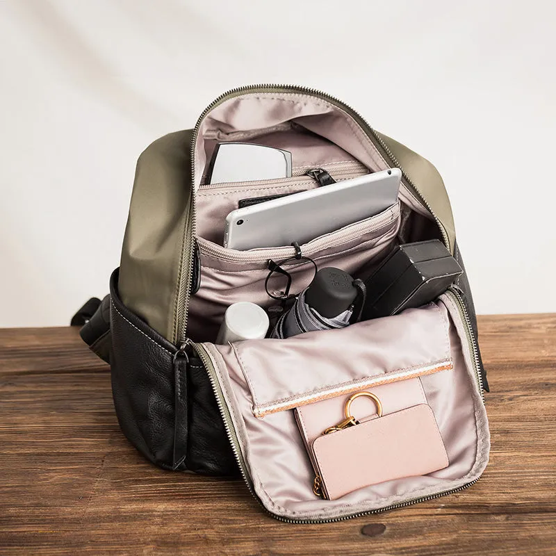Chic Ladies Nylon Backpack Small Hiking Rucksack For Women