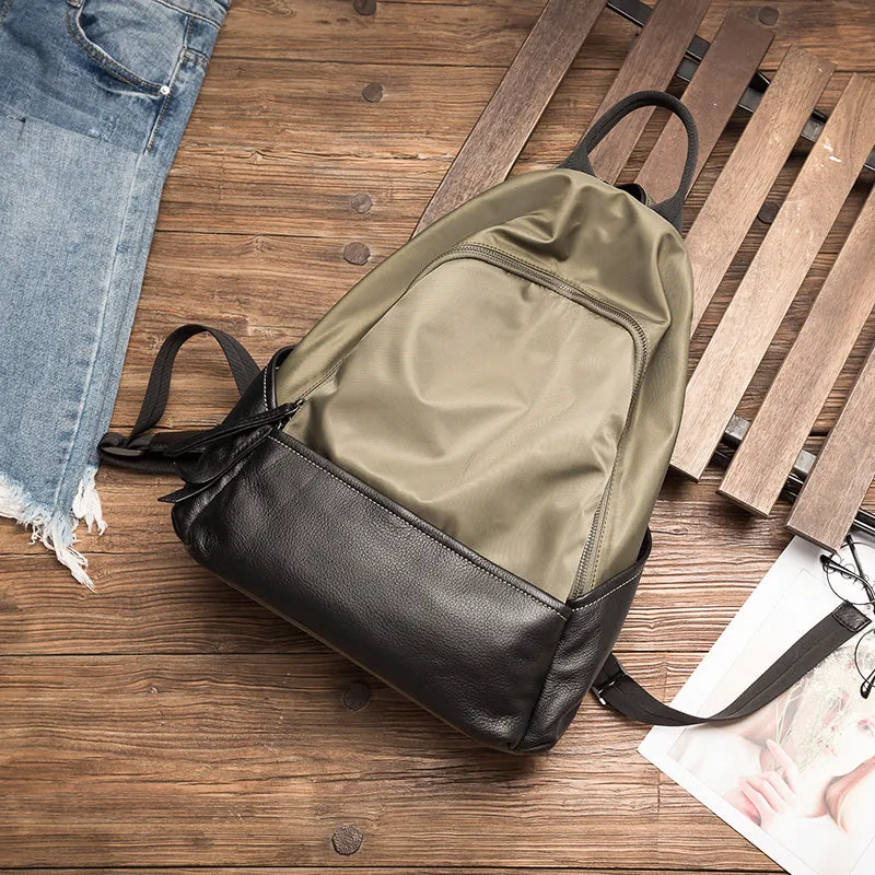 Chic Ladies Nylon Backpack Small Hiking Rucksack For Women