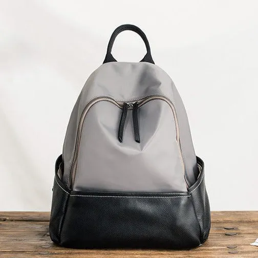Chic Ladies Nylon Backpack Small Hiking Rucksack For Women