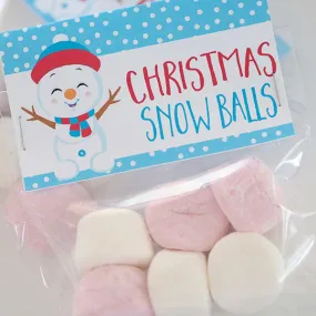 CHRISTMAS BAG TOPPER - Christmas Snow Balls