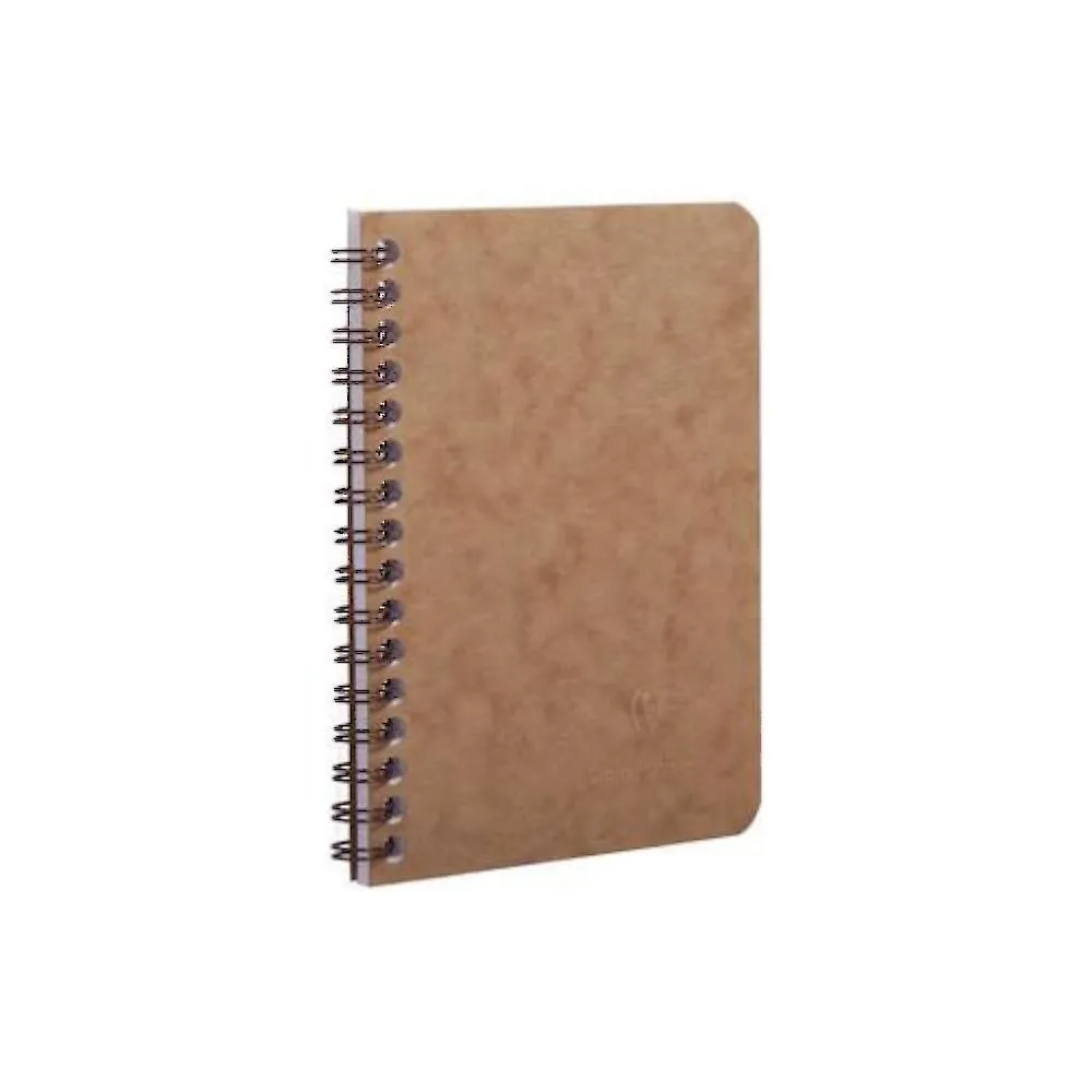 Clairefontaine Age-Bag Pocket Coilbound Notebook, Ruled, Tan