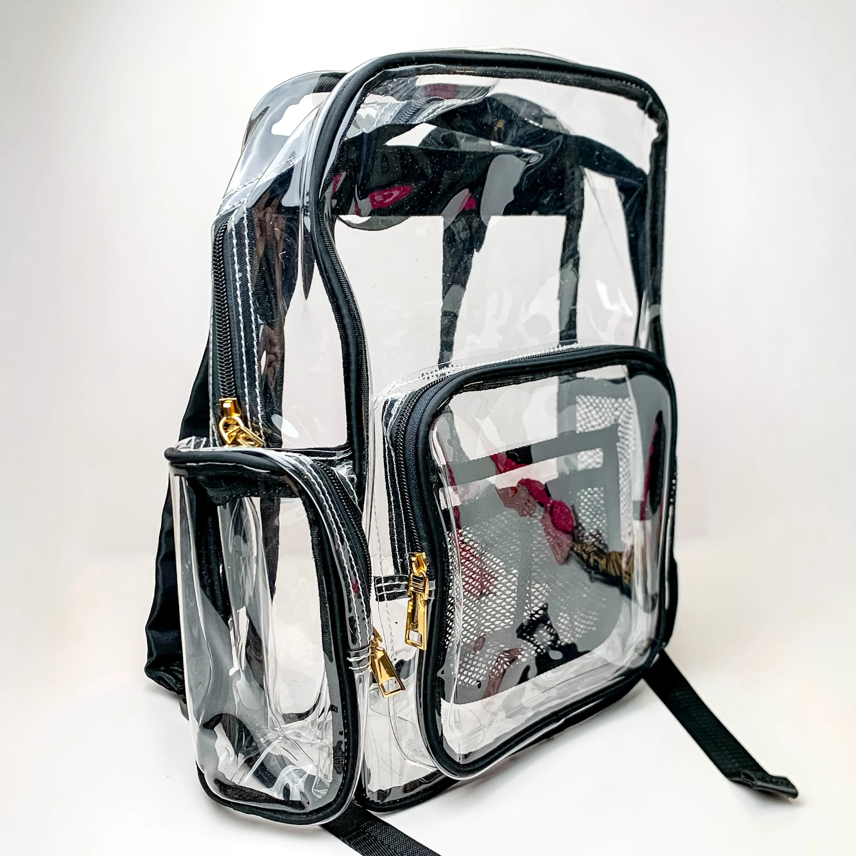 Clear Backpack in Black