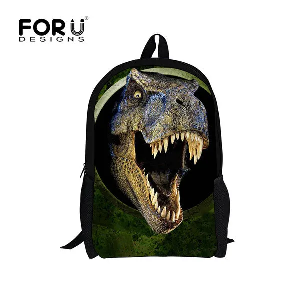 Cool Pet Dog Husky Children Backpack 3D Animal Printing Travel Daypack
