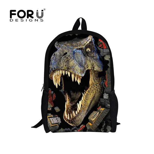 Cool Pet Dog Husky Children Backpack 3D Animal Printing Travel Daypack