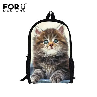 Cool Pet Dog Husky Children Backpack 3D Animal Printing Travel Daypack