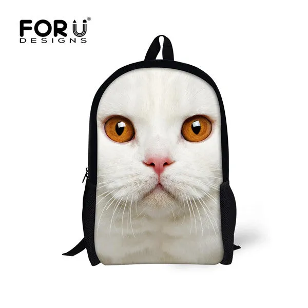 Cool Pet Dog Husky Children Backpack 3D Animal Printing Travel Daypack