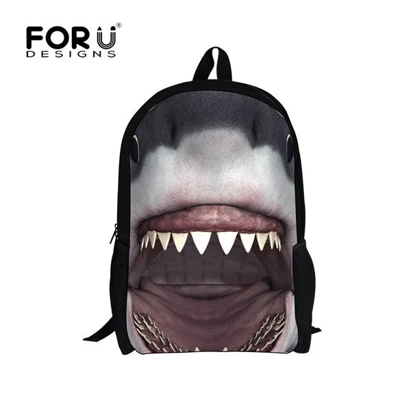 Cool Pet Dog Husky Children Backpack 3D Animal Printing Travel Daypack