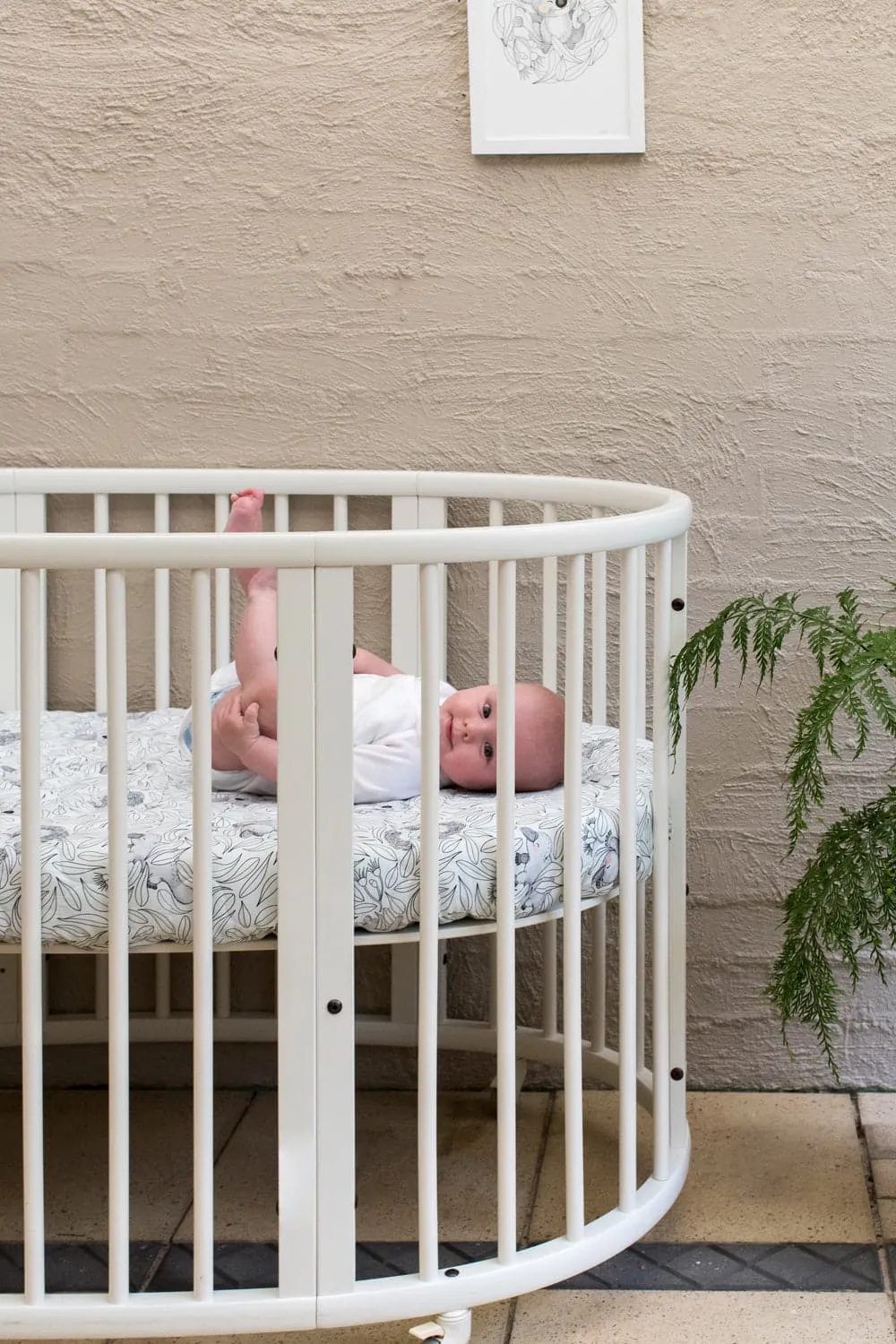 Cuddly Faces Expect-A-Spill Baby Cot Sheet