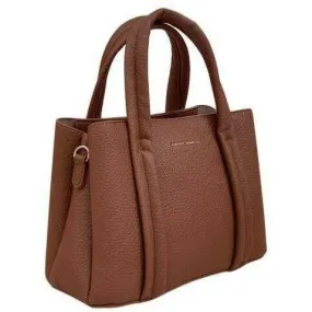 David Jones Large Square Grab Handbag - Cognac Brown