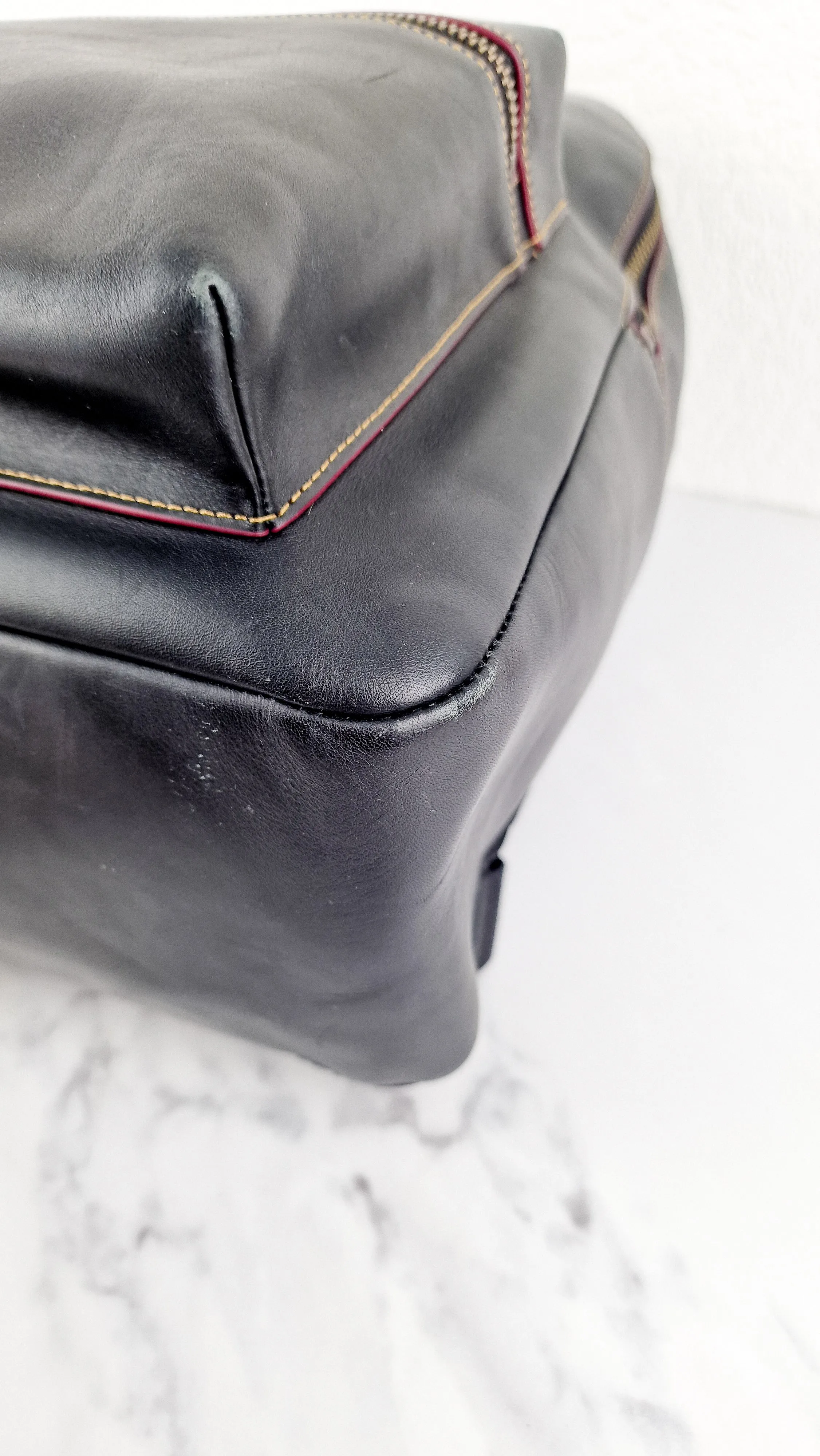 Disney x Coach Mickey Mouse Charlie Backpack in Black Smooth Leather Bag - Coach F59378