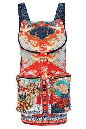 EMBELLISHED BACKPACK GEISHA GIRL