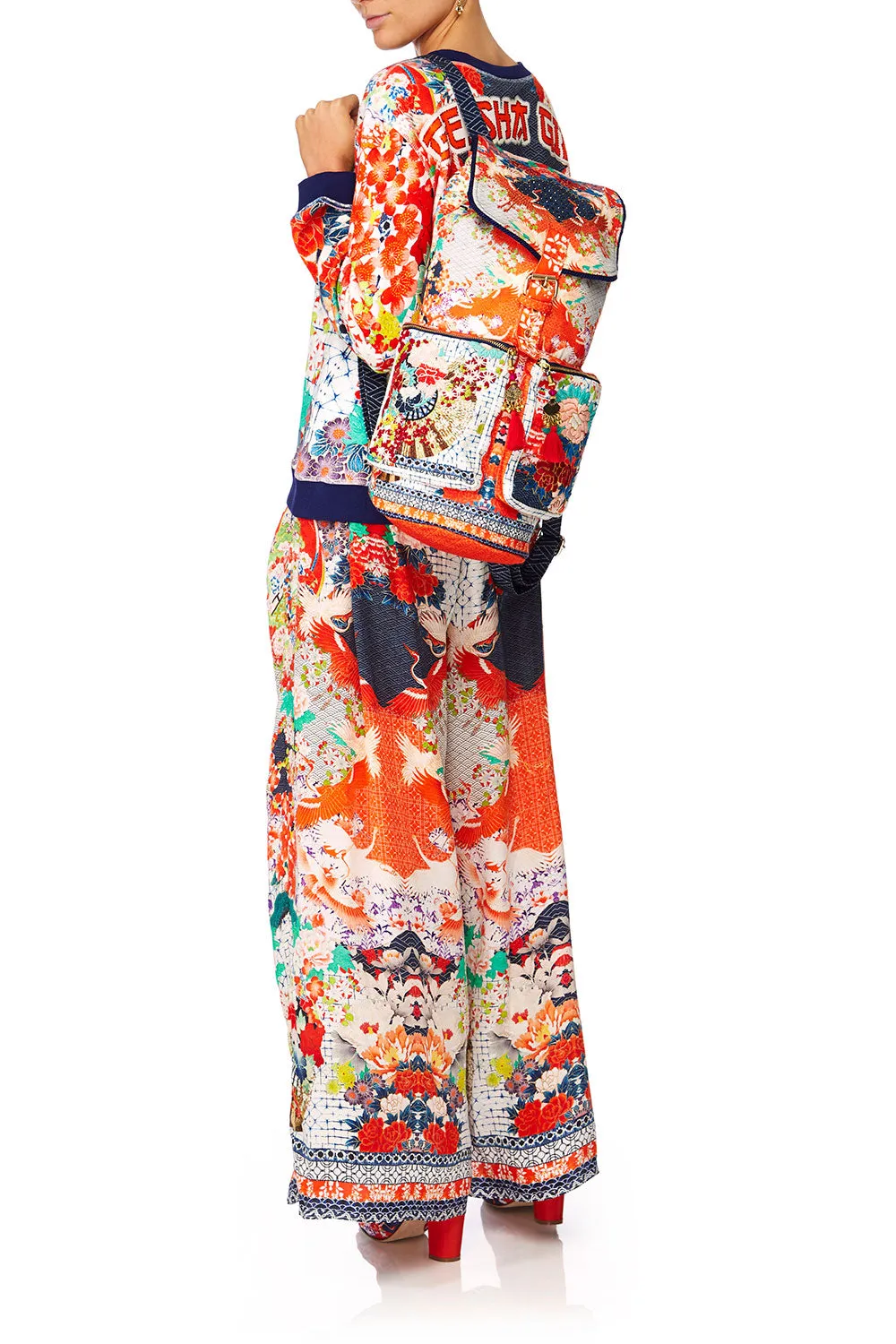 EMBELLISHED BACKPACK GEISHA GIRL