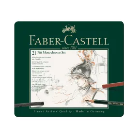 Faber-Castell Pitt Monochrome Artists Pencils - Set of 21