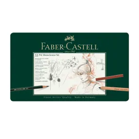 Faber-Castell Pitt Monochrome Artists Pencils - Set of 33