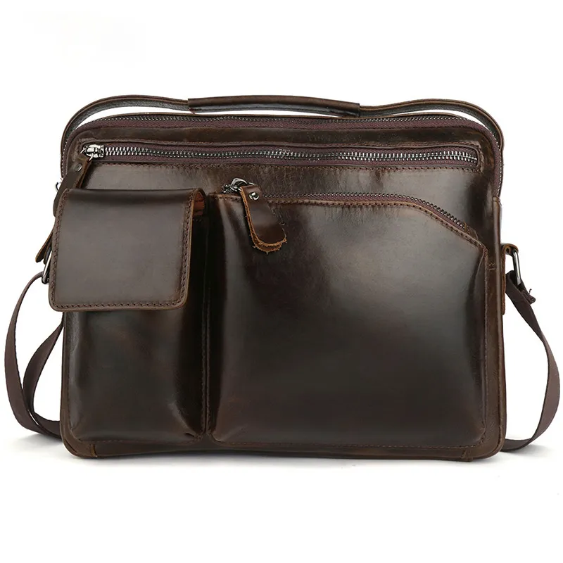 Fashion Small Casual Leather Briefcase