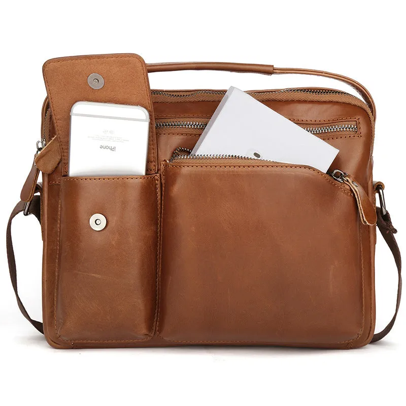 Fashion Small Casual Leather Briefcase