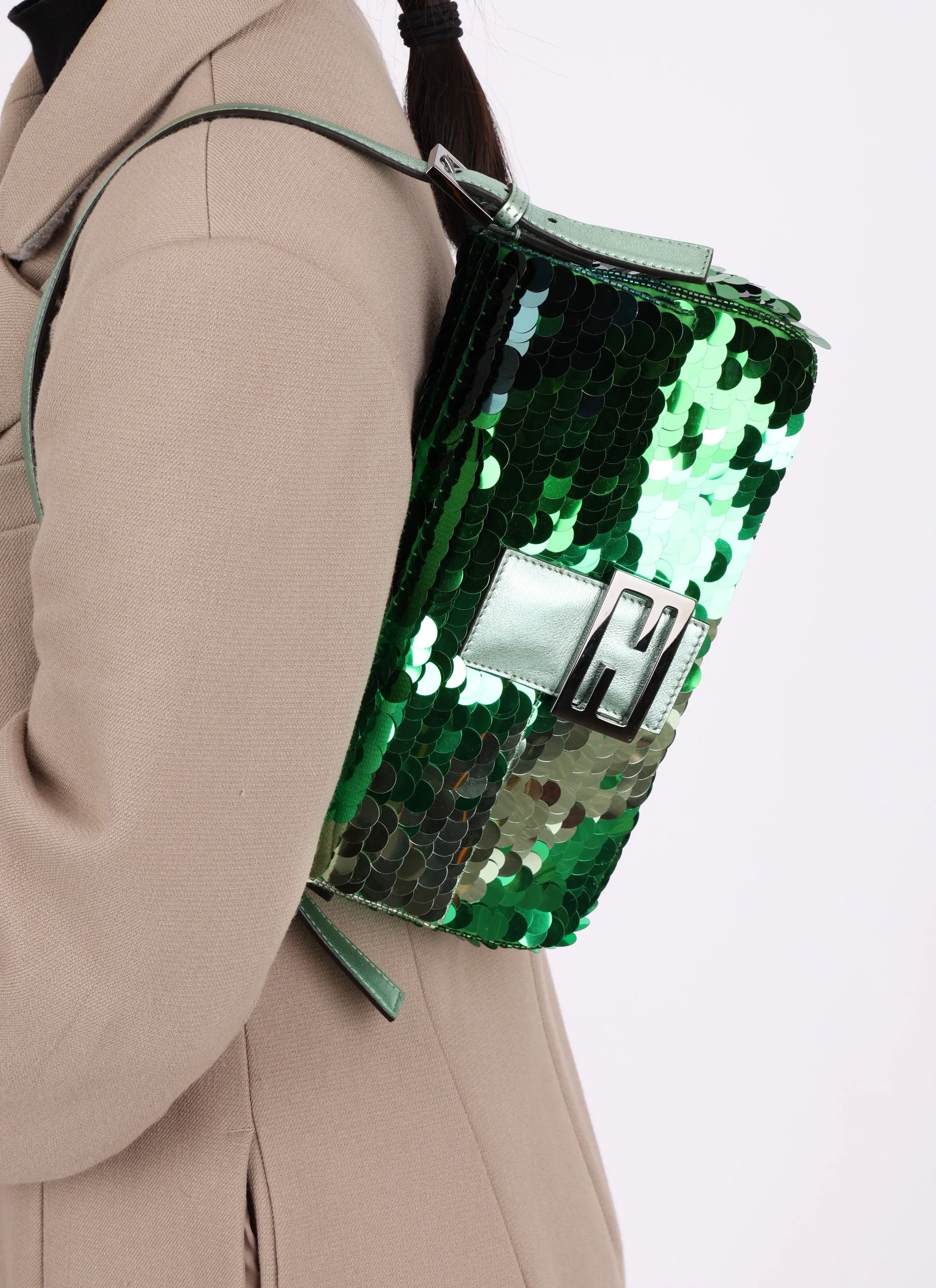 Fendi 1997 Re-Edition Sequin Baguette