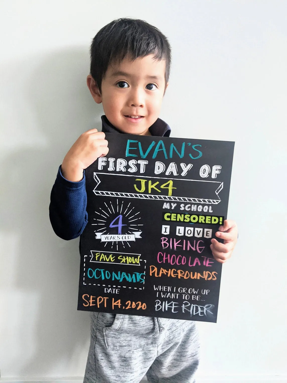 FIRST / LAST DAY SCHOOL SIGN - LARGE