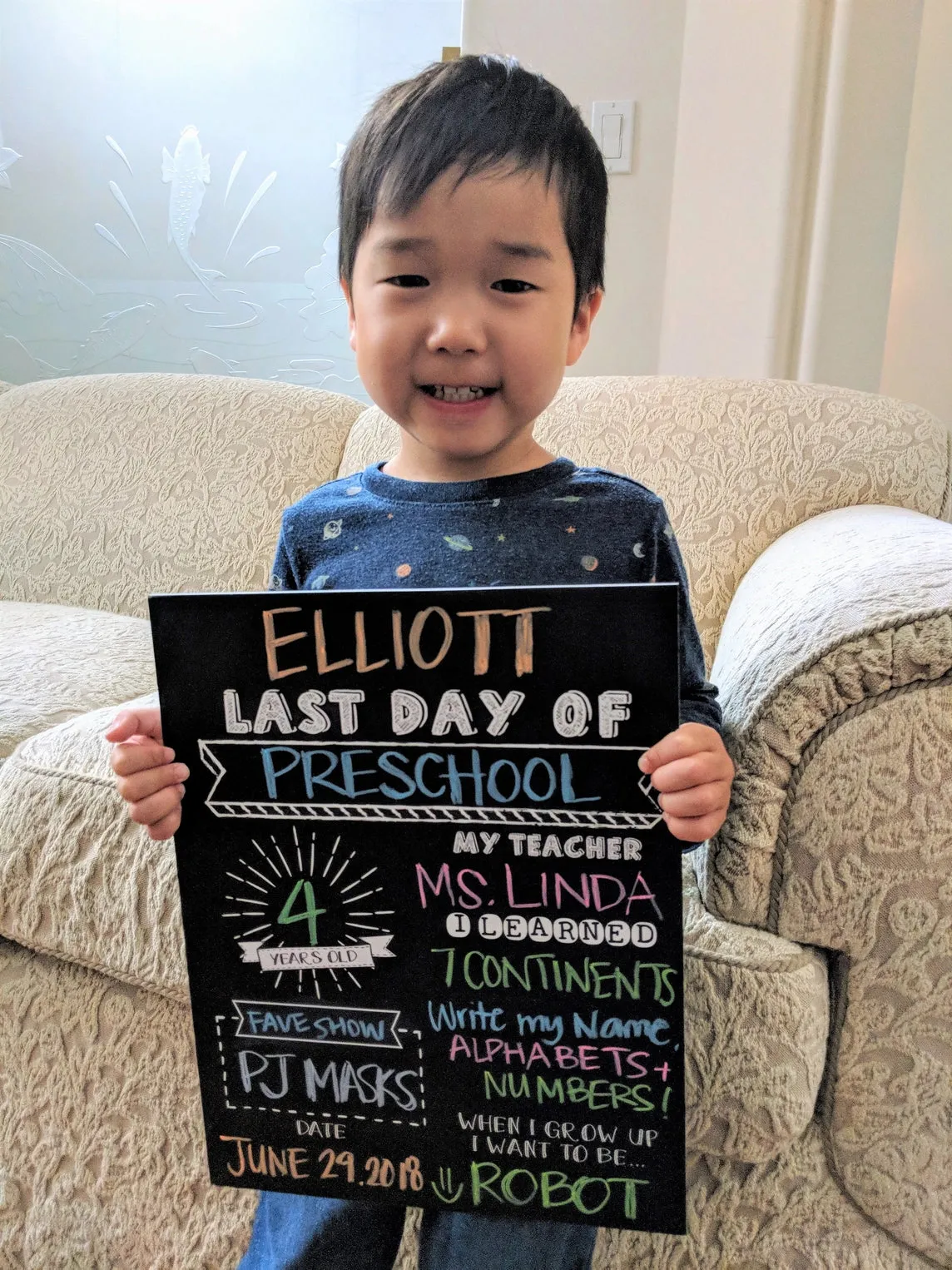 FIRST / LAST DAY SCHOOL SIGN - LARGE