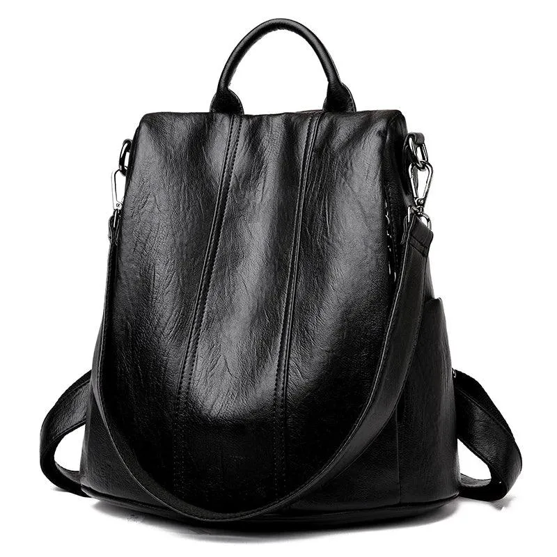 GC1661 Women's Cool Leather College Backpacks with Large Capacity